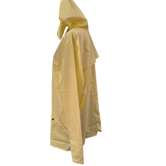 Rains Waterproof Longline Jacket, In Straw Color, Size XL, NWT, Unisex - Picture 7 of 12